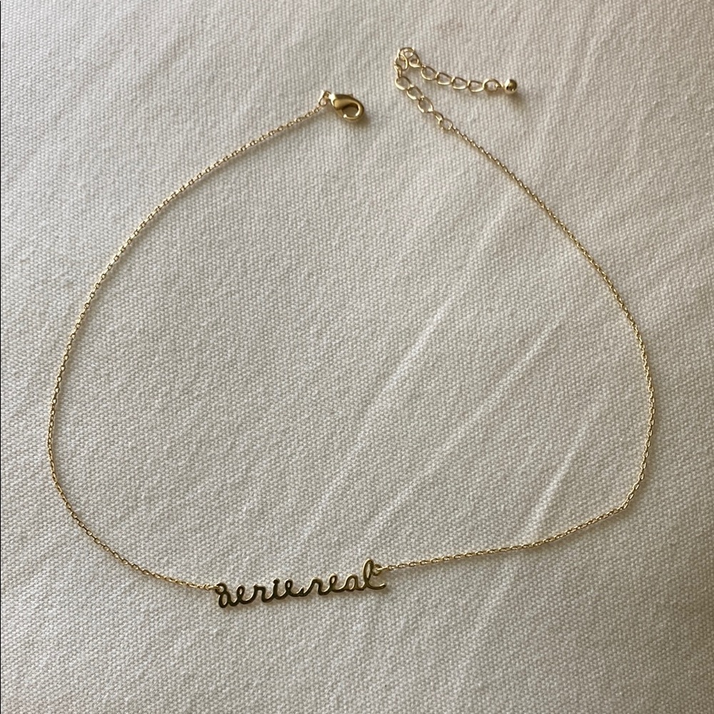 Aerie Gold Necklace Minimalist Design